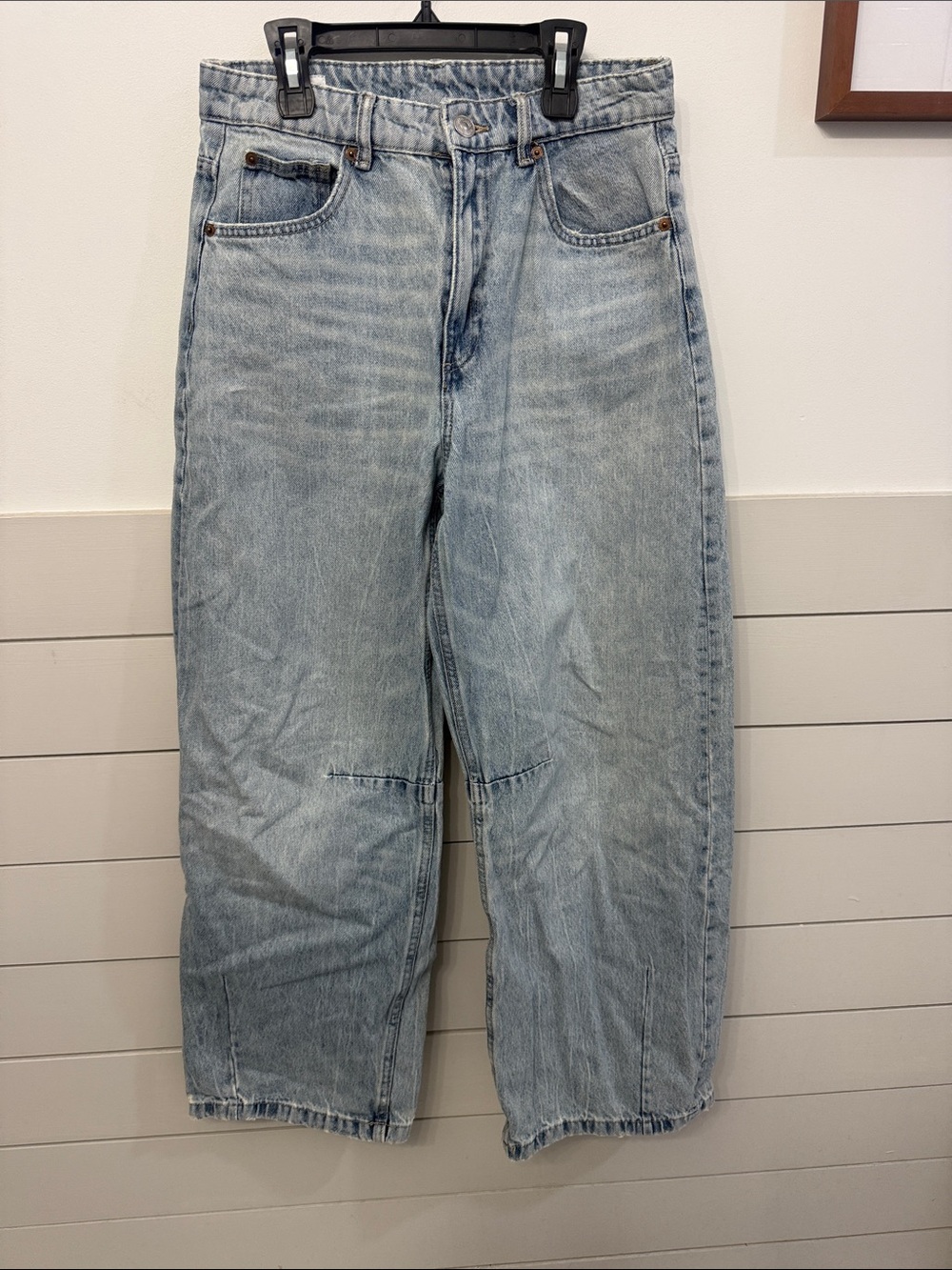 Zara ZW Collection Mid Rise Balloon Jeans
